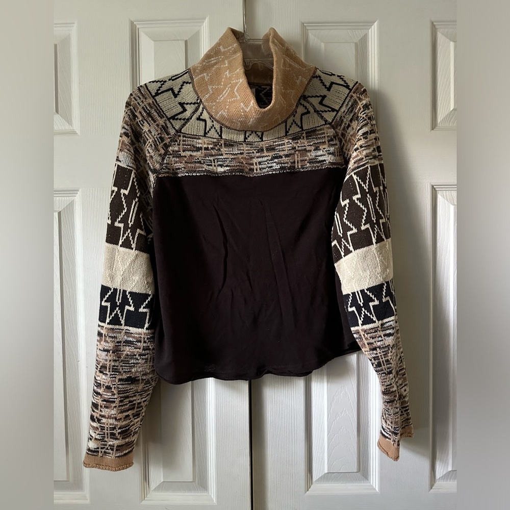 Free People Funnel Neck Turtleneck